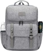 Vintage Backpack Travel Laptop Backpack with usb Charging Port for Women & Men School College Students Backpack Fits 15.6 Inch Laptop Black - Image 2